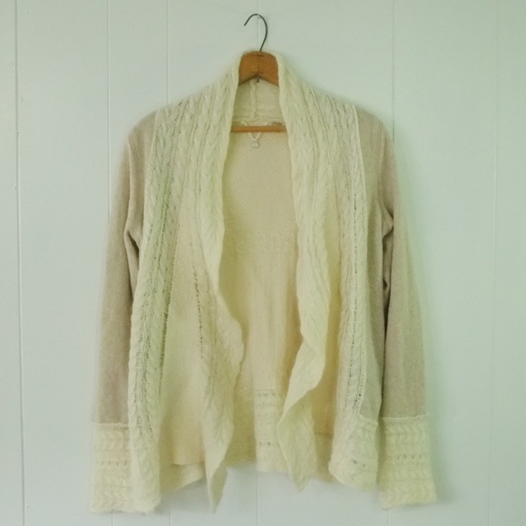 Anthro Knitted & Knotted Regan Mix-Stitch Cardigan - Picture 4 of 8
